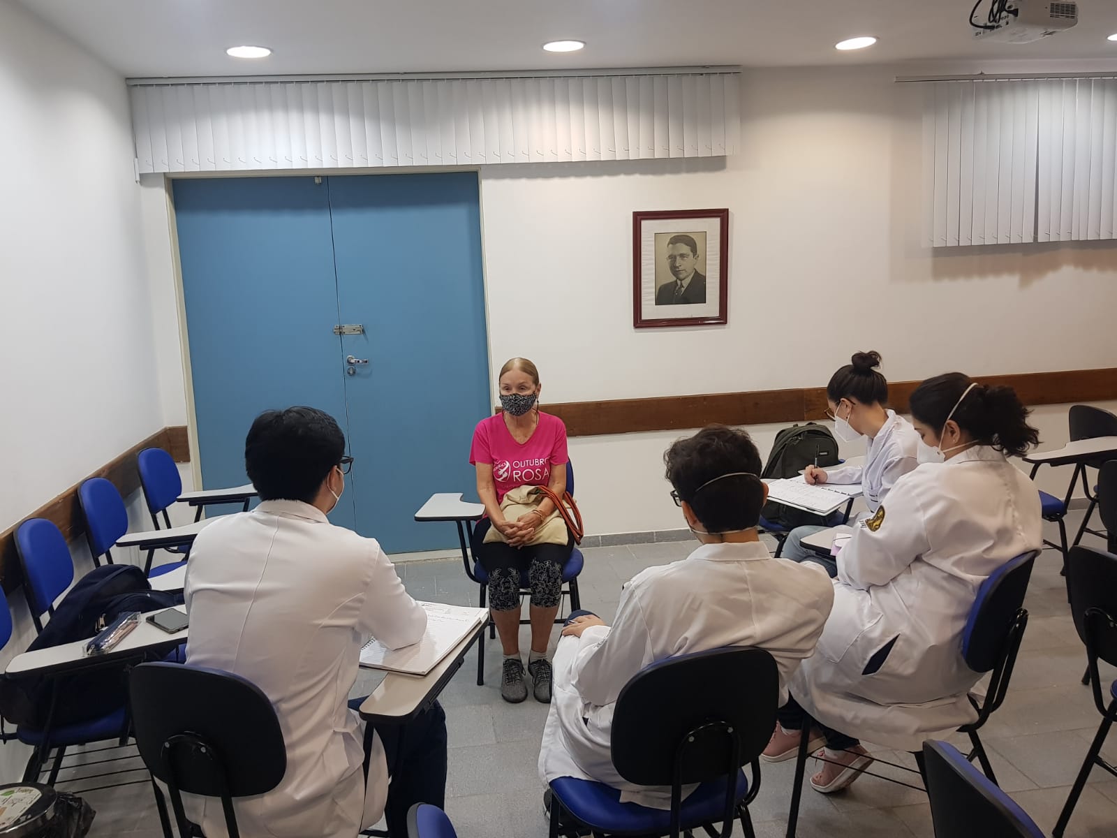 Aula de Propedêutica (M4) para os estudantes de medicina da UFRJ