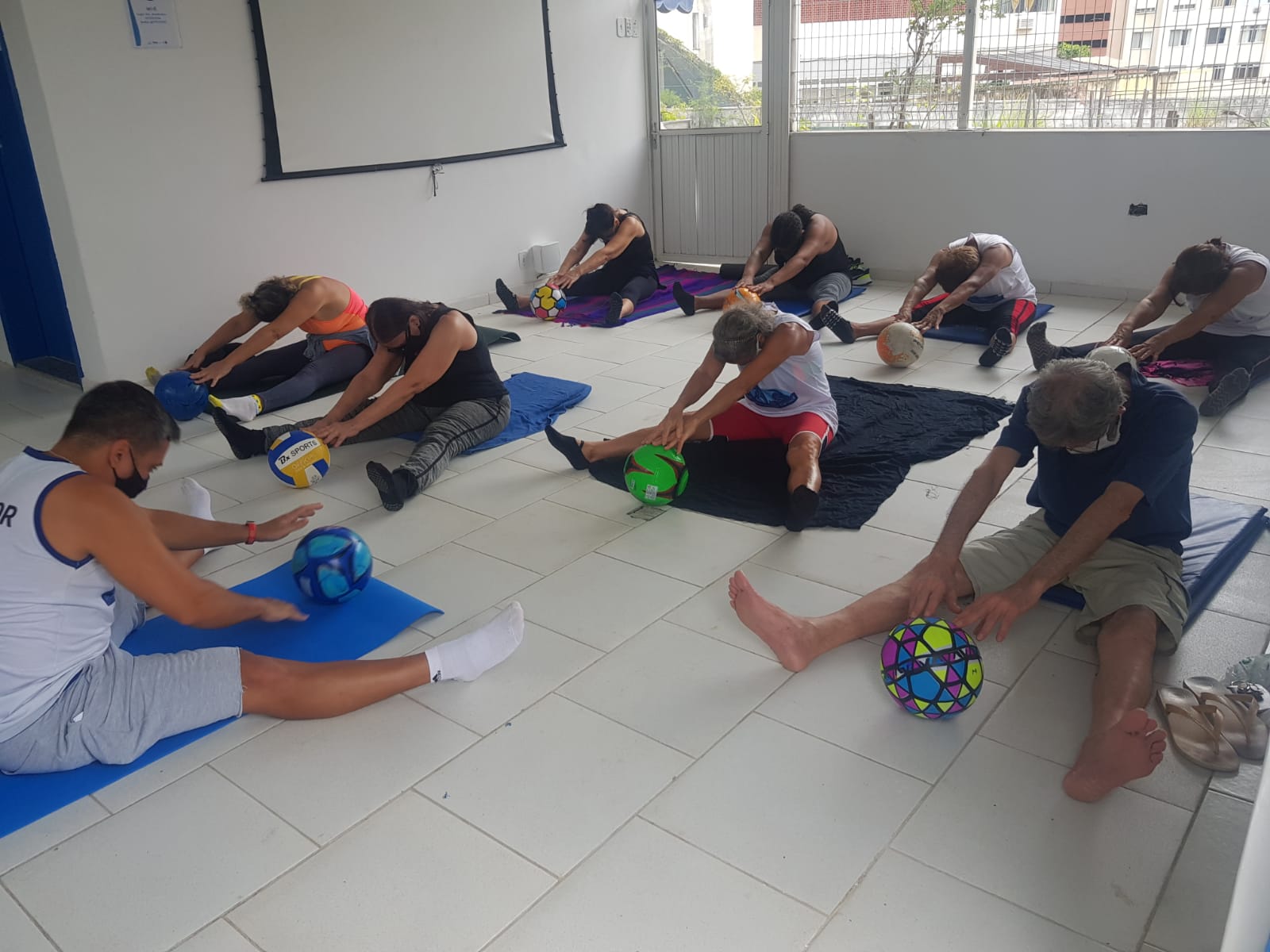 Aula de Pilates do Programa Academia Carioca