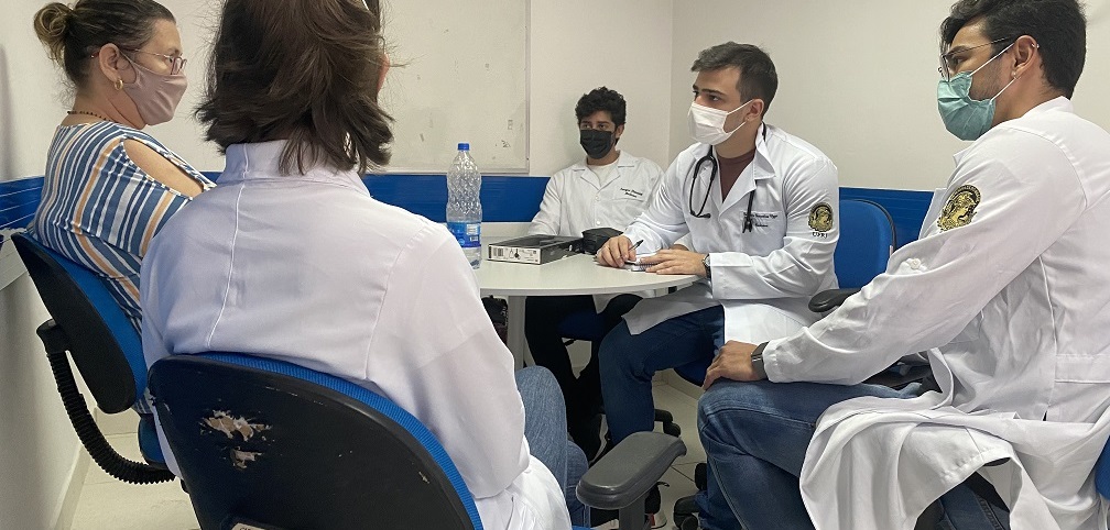 Última aula de propedêutica médica da turma de 2021 de Medicina da UFRJ