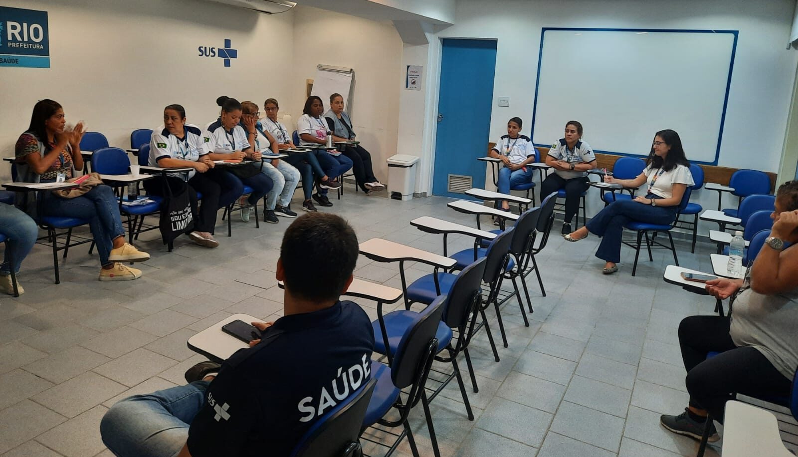 Reunião da Direção do CMS João Barros Barreto com os Agentes Comunitários de Saúde