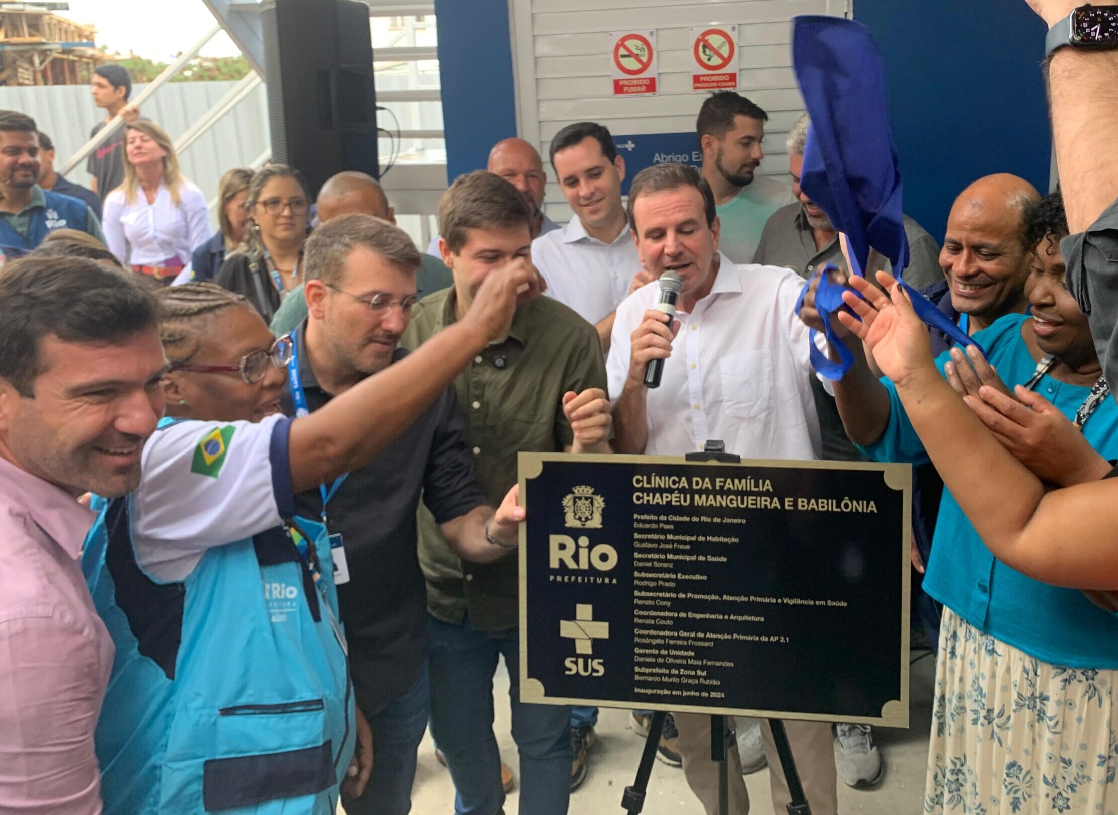 Inauguração da Nova Clínica da Família do Chapéu Mangueira e Babilônia