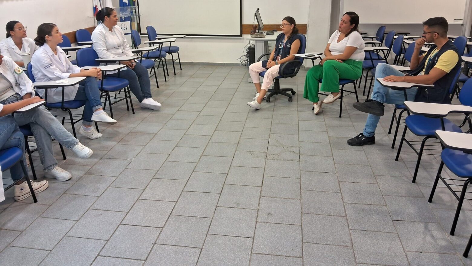 Recepção dos Acadêmicos de Enfermagem do IDOR no CMS João Barros Barreto