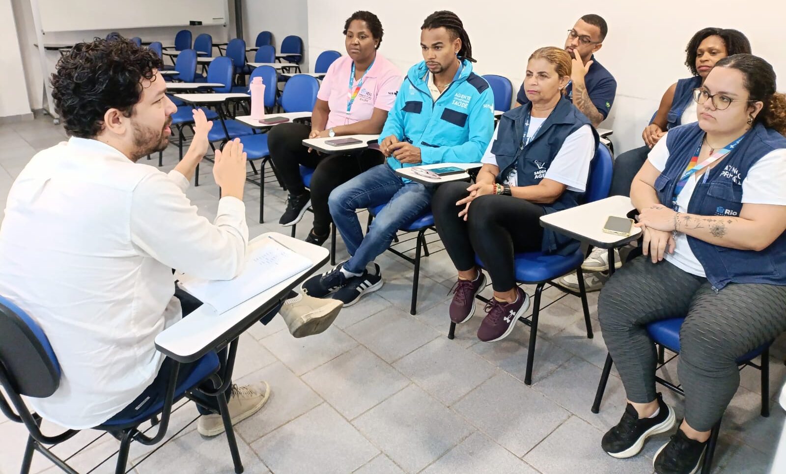 Reunião da Gerência com os Agentes Comunitários de Saúde