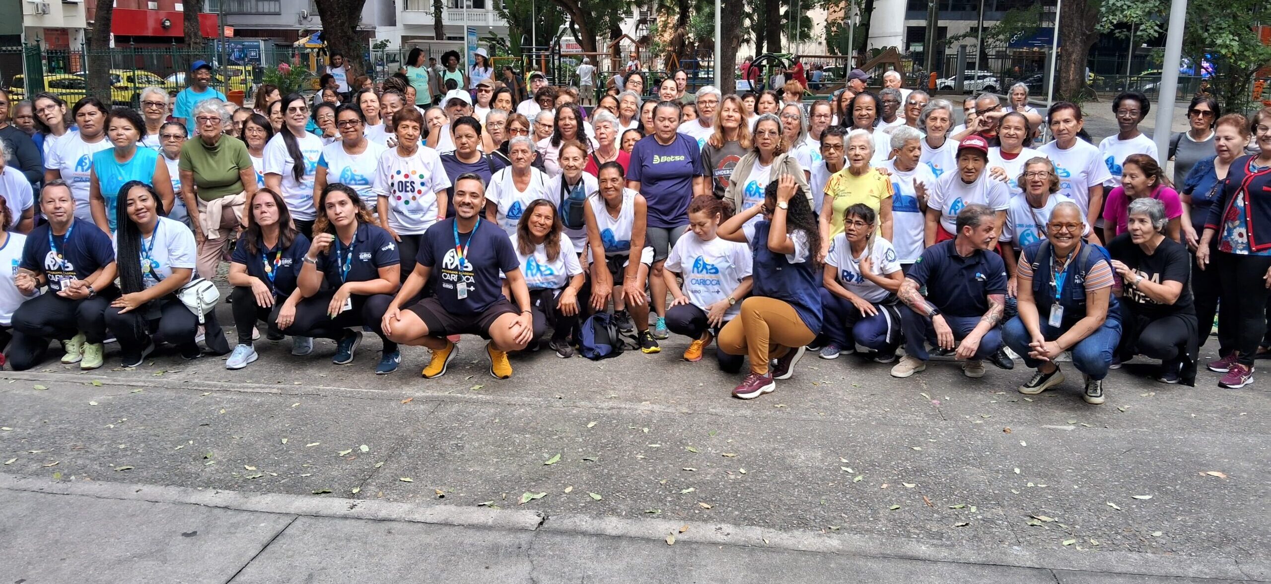 Ação em Copacabana sobre o Dia Nacional da Saúde
