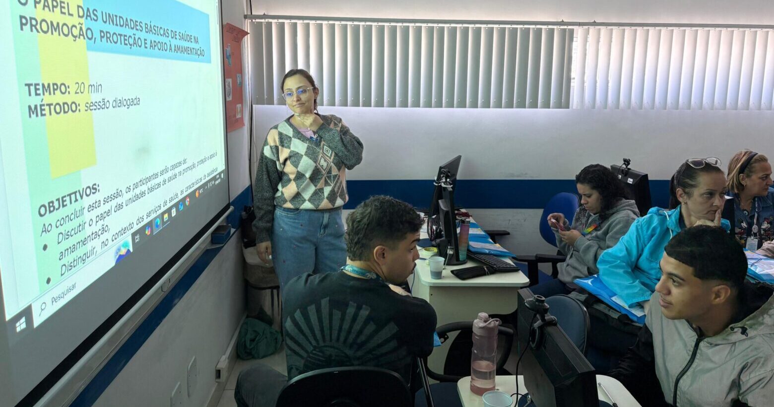 Qualificação sobre a Iniciativa Unidade Básica Amiga da Amamentação (IUBAAM) para profissionais do CF Cantagalo Pavão Pavãozinho