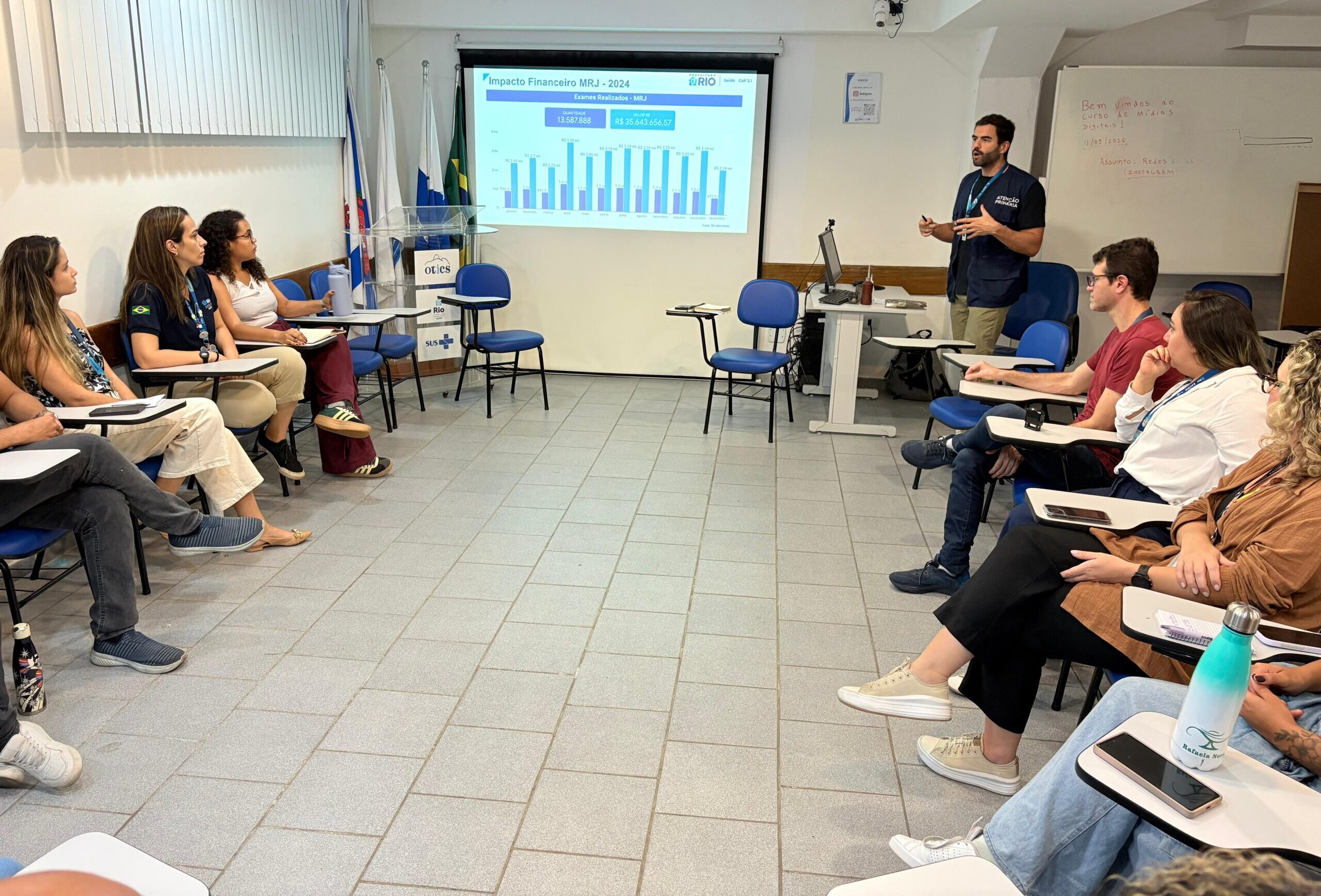 Reunião sobre Exames Laboratoriais da CAP 2.1 para o CMS João Barros Barreto