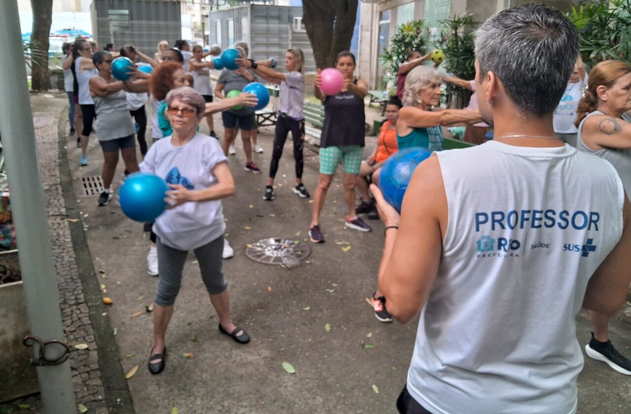 Pilates no Programa Academia Carioca Do CMS João Barros Barreto