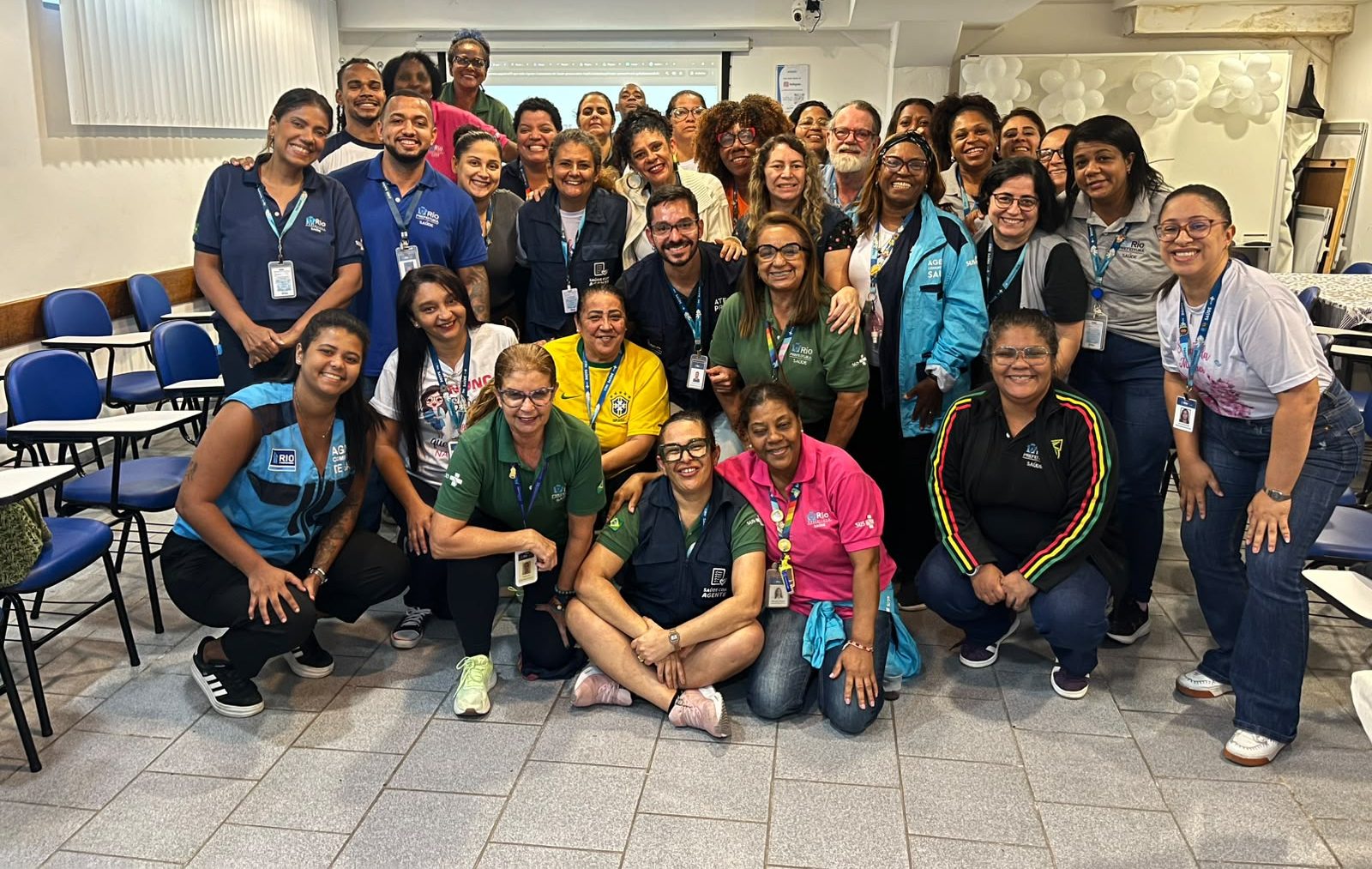 Treinamento sobre Tuberculose para os Agente Comunitarios de Saúde do CMS João Barros Barreto